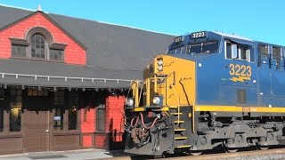 Fast Coal Train Hauling Past Brunswick Station