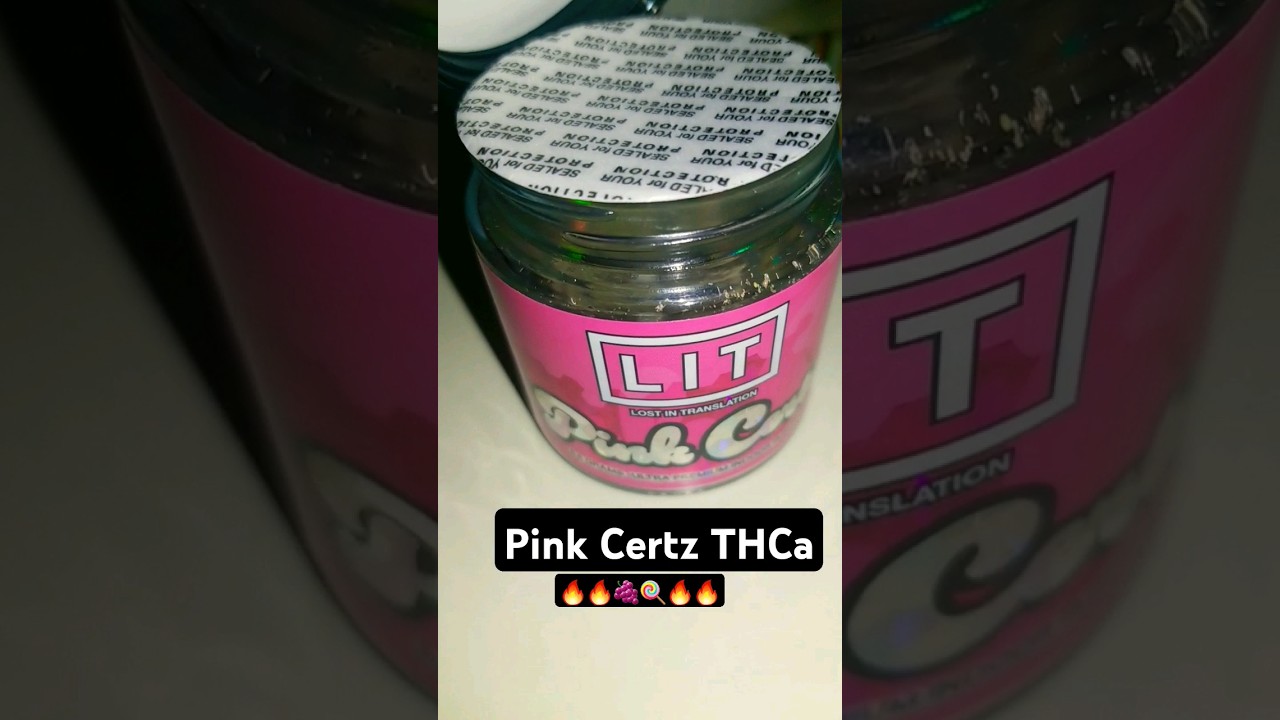 ( "fresh5 )🔥ExOtiC FLaVor🔥 PINK CERTZ THCa - Lit Farms First impressions 
