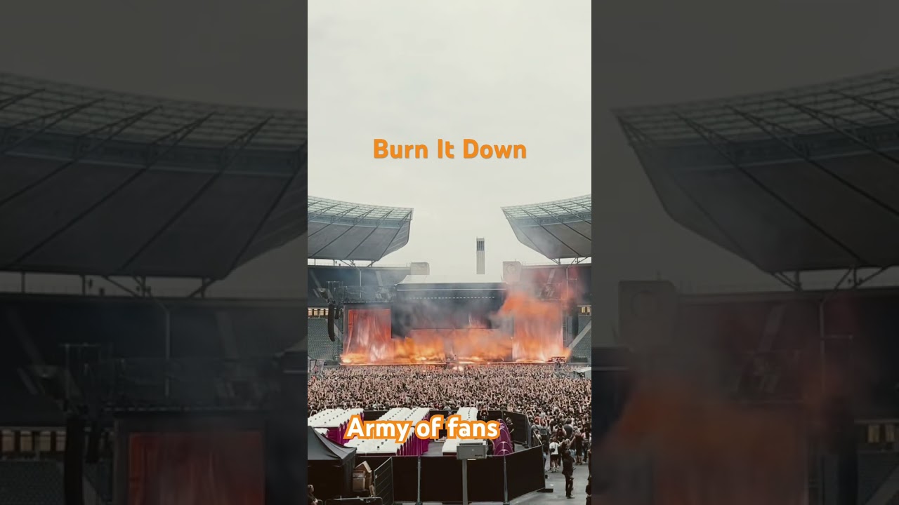 Linkin Park Berlin 2025 Burn it down intro and chorus