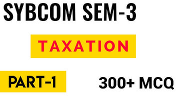 SYBCOM SEM-3 | ACCOUNTANCY AND TAXATION | IMP MCQ | PART-1 | ENGLISH MEDIUAM | VNSGU ONLINE EXAM