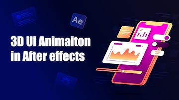 3D UI and Website Animation in After effects!!