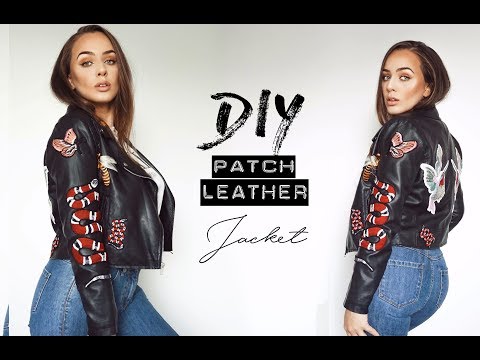 Diy Patch Leather Jacket Tijana Nijevic You - Iron On Patches Leather Vest Diy Patch Leather Jacket Tijana Nijevic You - Iron On Patches Leather Vest