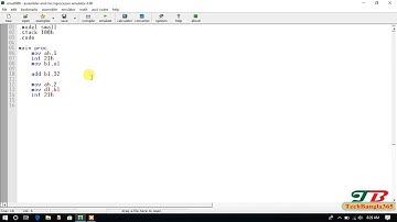 Assembly Language Programming 15 || Uppercase to Lowercase Omit error checking