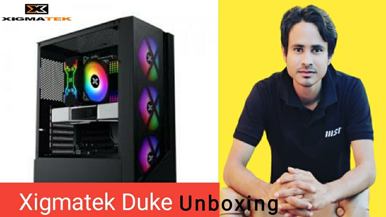 Xigmatek Duke rgb gaming case Unboxing