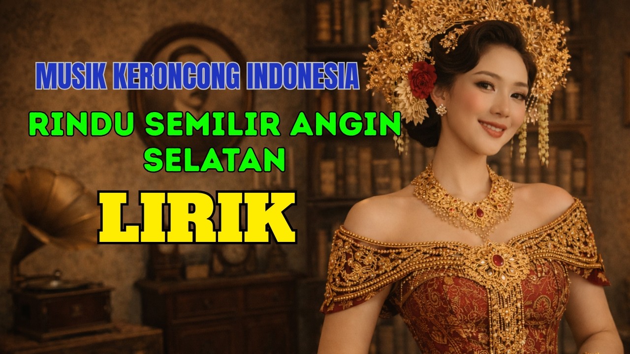 Musik Keroncong Indonesia - Rindu Semilir Angin Selatan Lirik