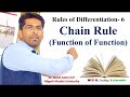 Chain rule of differentiation rules of differentiation6 npa teaching dr abdul azeez np