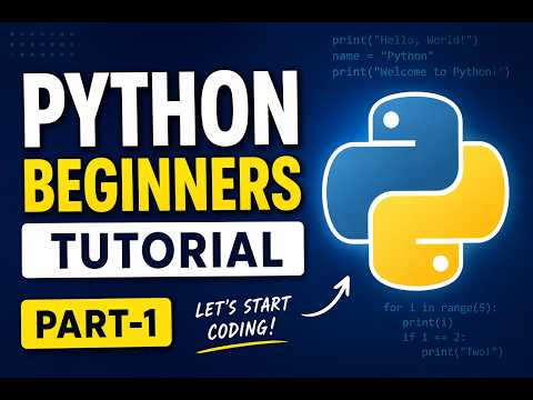 Python Beginners Tutorial.||Part-1
