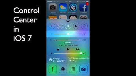 iOS 7 Tutorial - Control Center