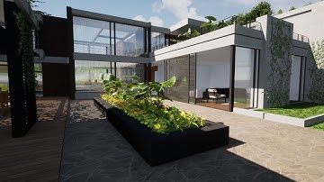 An Elegant Private Lake House  |  SketchUp 3D Model + Twinmotion Rendering (Part 1)