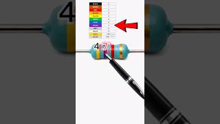 Resistor colour code ⚡⚡ part 4 #electronics #education #shorts #video ⚡❤️