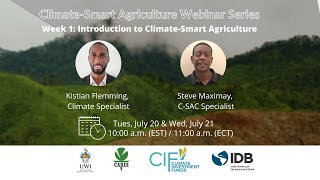 Player Profile PPCR/CARDI Climate-Smart Webinar Day 1: Introduction to Climate-Smart Agriculture Pt. 1