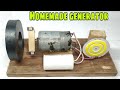 How to make Homemade Generator with dc motor and magnet | Mini generator from big fan capacitor