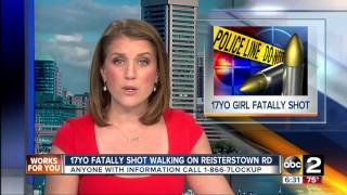 17-year-old girl shot and killed while walking outside with group of people