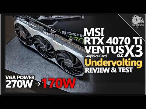 MSI RTX 4070 Ti Ventus 3X OC Review | Graphics card Undervolting Test