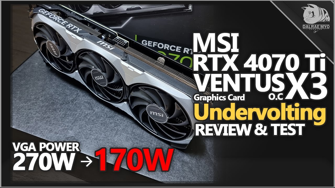 MSI RTX 4070 Ti Ventus 3X OC Review | Graphics card Undervolting Test