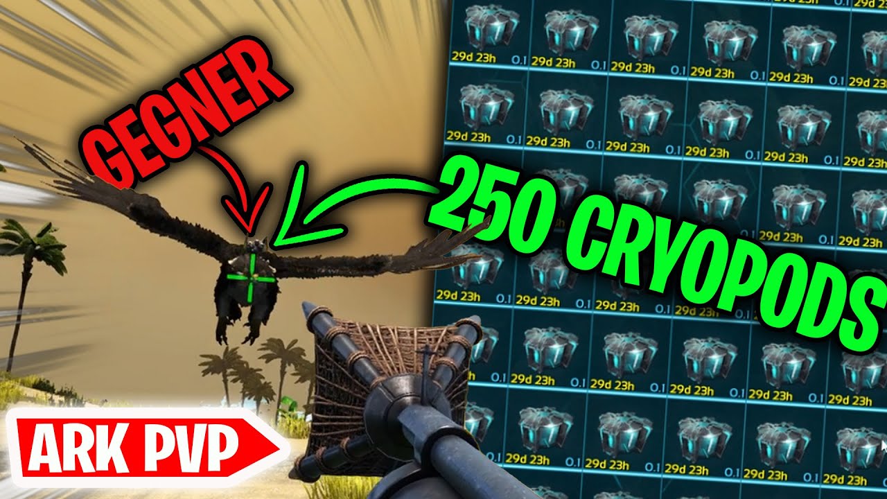 Er hat 250 CRYOPODS dabei... Ark PvP ft. (@GaToLP & @sharxobert)