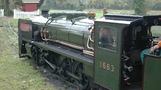 DRIVER'S EYE VIEW OF THE WAVERNEY VALLEY RAILWAY WITH KRUPP PACIFIC No. 1663 MANNERTREU