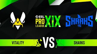 Vitality vs. Sharks - Map 2 [Mirage] - ESL Pro League Season 19 - Group B