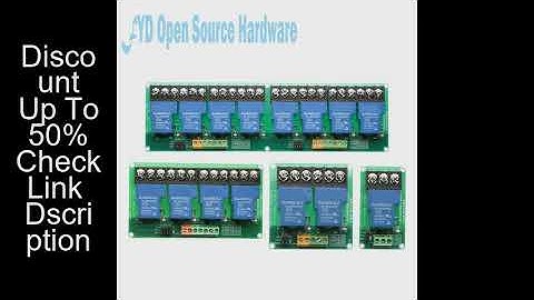 1 2 4 8 Channel Relay Module 30A With Optocoupler Isolation 5V 12V 24V Supports High And low Triger