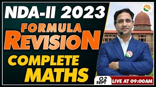 NDA Maths formulas | Complete Maths formulas for NDA | NDA Maths formulas one shot | NDA  MAths 2023