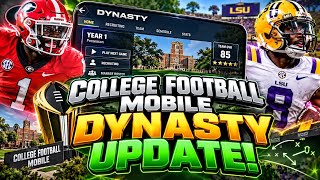 college football mobile 27 dynasty mode UPDATE…