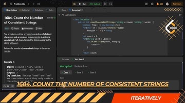 LEETCODE DAILY QUESTION 1684 | Count the Number of Consistent Strings | Is Kabir Coding #leetcode