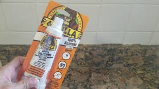 How to use Gorilla 100% Silicone Sealant (White) - seal your gap without gun - DIY fixit