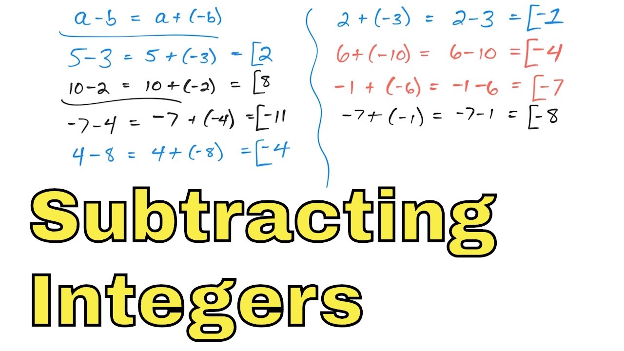 adding integers steps