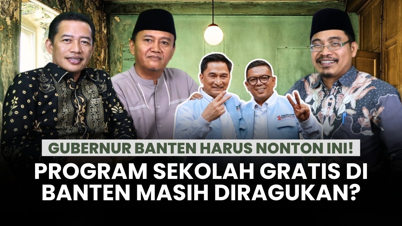 GUBERNUR BANTEN HARUS NONTON INI‼️ PROGRAM SEKOLAH GRATIS DI BANTEN MASIH DIRAGUKAN❓