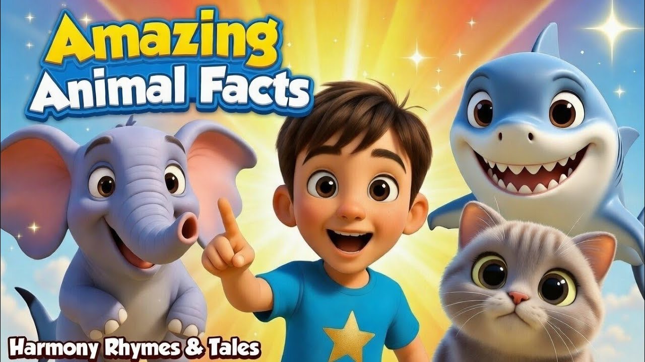 Amazing Animal Facts 🐾 | Fun Educational Song for Kids| @Harmony Rhymes & Tales |