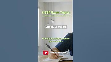 CISSP Exam Topics - Security Operations - #CyberSecurity Training