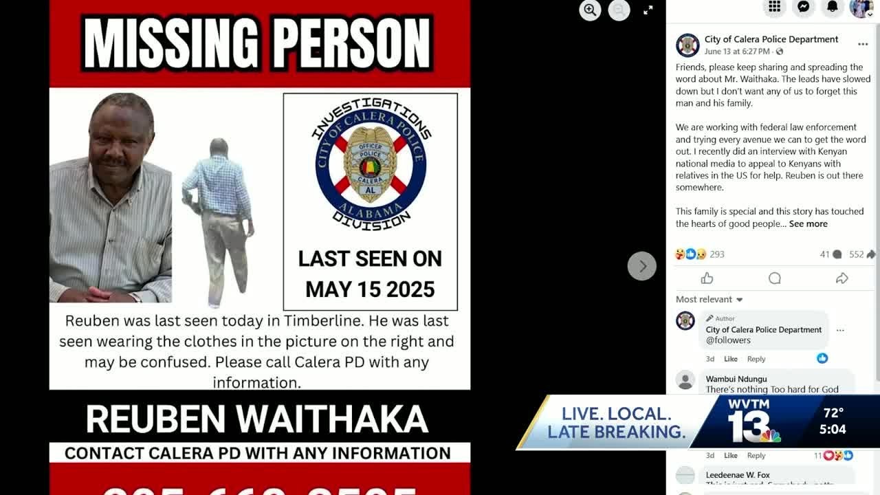 Alabama search continues for missing Kenyan man - YouTube