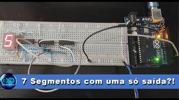Comandando um Display de 7 segmentos com apenas 1 porta do Arduino!!