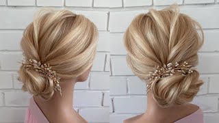 How to make low bun? Hairstyle tutorial