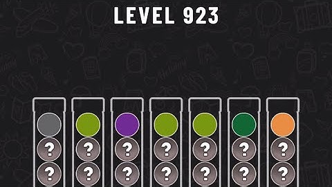 Ball Sort Puzzle Level 923 #ballsortpuzzle #ballsortpuzzlegameplay #puzzlegame #mobile games