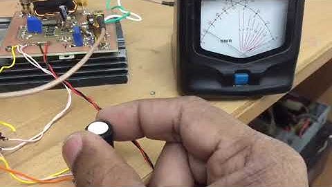 HF amplifier power control using PIN diode variable attenuator