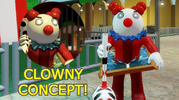 How to get "CLOWNY REDESIGN CONCEPT" BADGE + MORPH/SKIN in ACCURATE PIGGY RP THE RETURN! - Roblox