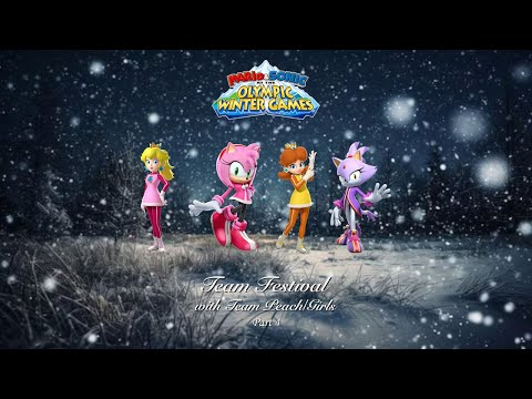 Mario & Sonic at the Olympic Winter Games Team Festival (Team Peach) Part 4