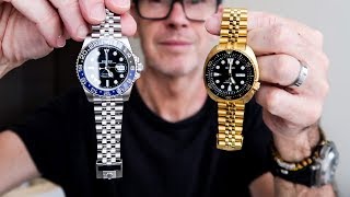 Battle of the Jubilee: ROLEX BLNR and SEIKO Turtle on Strapcode | Watch  Chat - YouTube