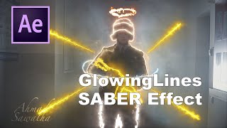 تأثير خطوط النيون في برنامج أدوبي آفتر إيفيكتس | Glowing lines ( SABER Effect ) In After Effects