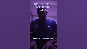 Thumbnail of Lord make haste to help me. Responsorial psalm for 14/08/2022.
