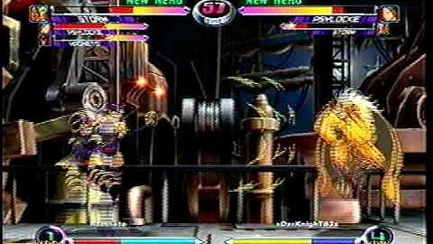 MvC2 Online (360): Brett (MSP) vs Darknight (MSP) 8 .:10.28.09:.