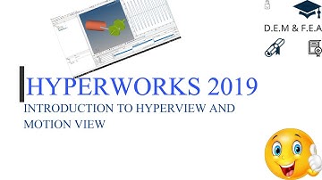 How to use Hyperworks/HyperView/MotionSolve – English Introduction Tutorial #MBD #2022Hyperworks