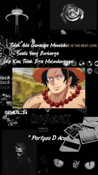 Story Wa Anime | Kata Bijak Anime 'Portgas D Ace' #shorts