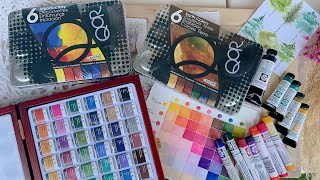 ART HAUL:Daniel Smith Tubes & Watercolor Sticks, QOR Watercolors AMAZON, Watercolor Wood set +chat