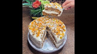 Carrot Cake - كيكة الجزر الهشة واللذيذة