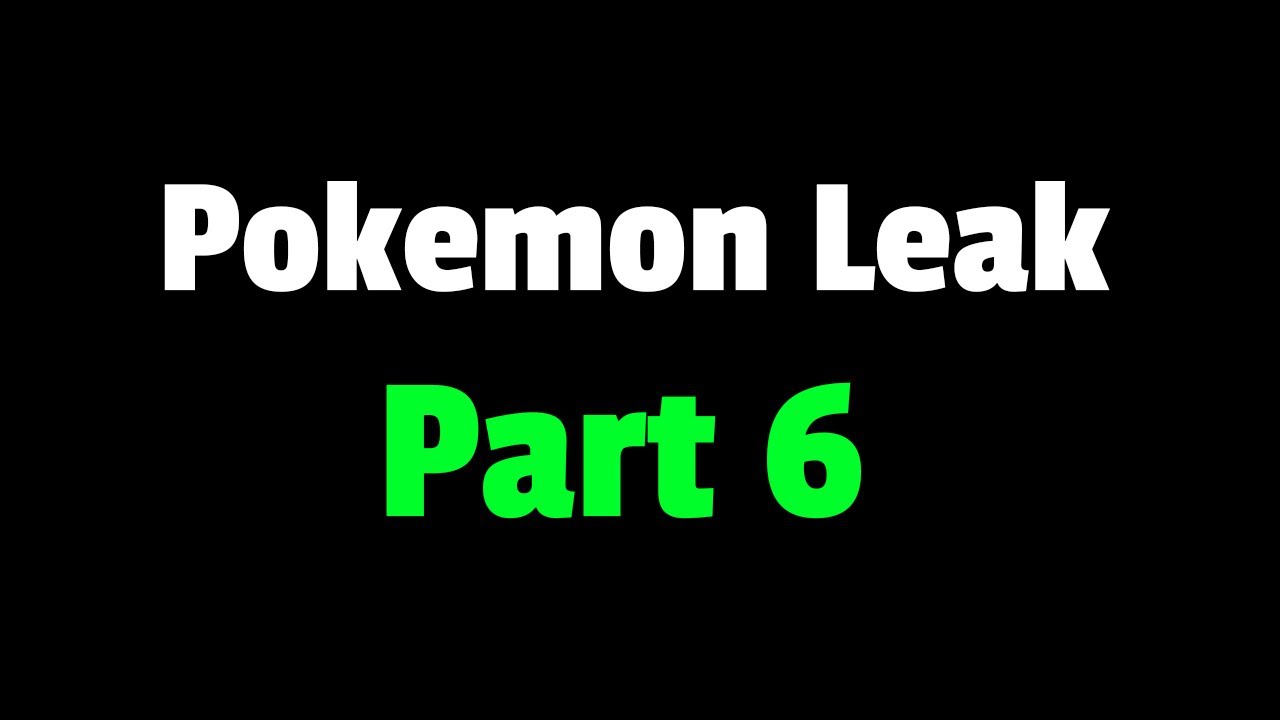 The Gamefreak Pokemon Leak - Part 6 (early mega evolution) - YouTube