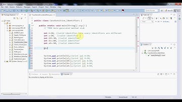 java identifiers and its rules  by example