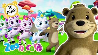It's a Dance Party! 💖 30-Min Compilation | Zoonicorn | Cartoon for Kids