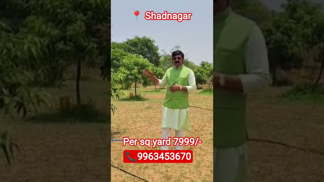 Shadnager farm plots are available per sq yard 7999/-For more details contact as 9963453670 